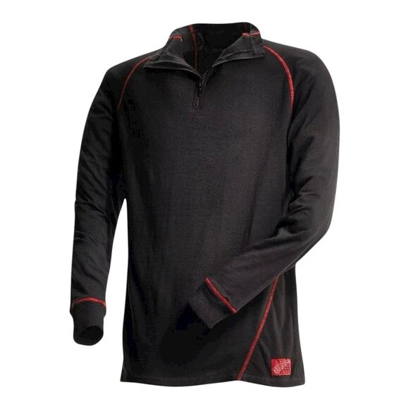 Red Wing Shoes Shirt Mens 2XL Black Quarter Zip FR Base Layer Workwear RW 69004 - Picture 12 of 12